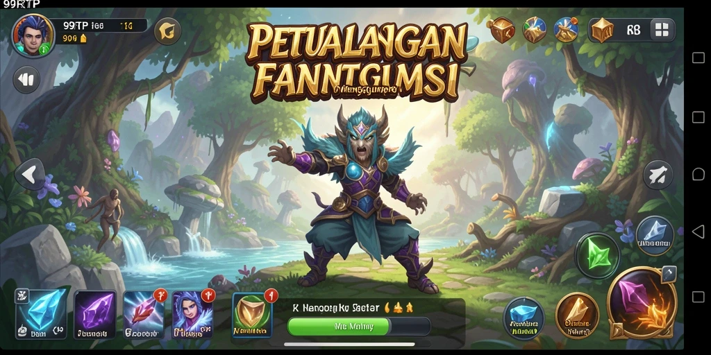 Screenshot menampilkan karakter beraksi dalam pertarungan epik di 99RTP.
