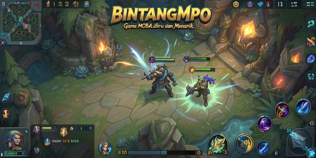 Gameplay seru dari BINTANGMPO dengan pertarungan tim.