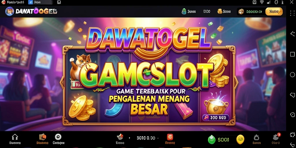 Tampilan gameplay DAWATOGEL yang menarik dan penuh warna.