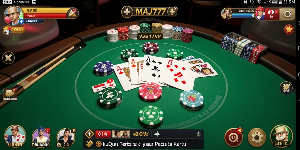 Tampilan gameplay QiuQiu yang seru dan menggembirakan.