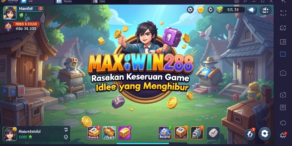 Tampilan gameplay <strong>MAXWIN288</strong> yang menarik dengan karakter aktif.